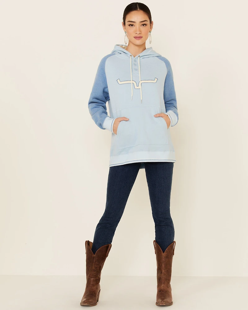 Kimes Ranch Women's Ash Grey Amigo Logo Hoodie
