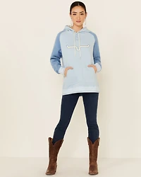 Kimes Ranch Women's Ash Grey Amigo Logo Hoodie