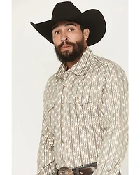 Wrangler Retro Men's Southwestern Print Long Sleeve Snap Western Shirt