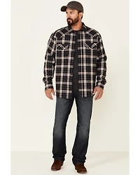 Cody James Men's Storm Front Bonded Large Plaid Long Sleeve Button-Down Western Flannel Shirt