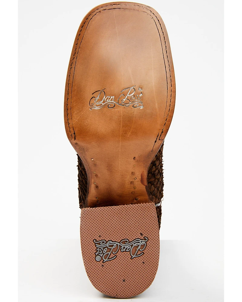 Dan Post Women's Exotic Seabass Western Boots - Broad Square Toe