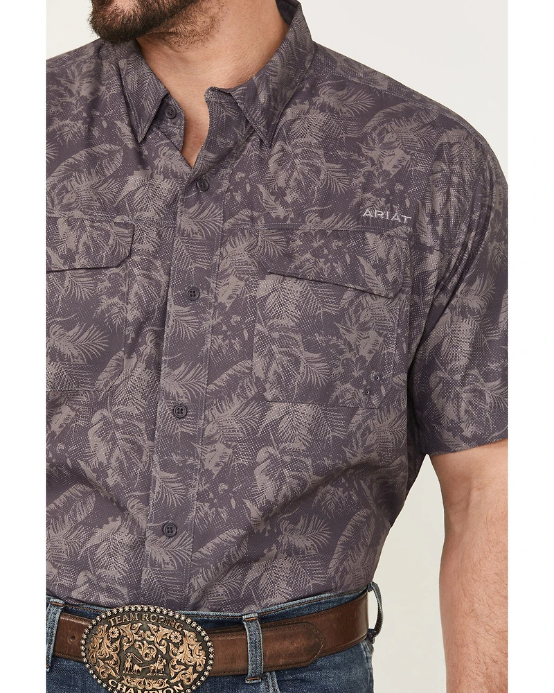Ariat Men's VentTEK Printed Outbound Short Sleeve Button-Down Shirt - Tall
