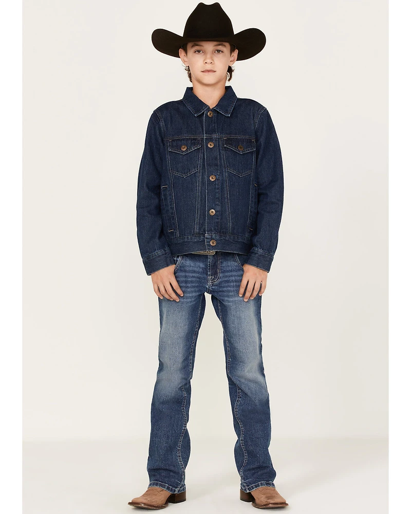Cody James Boys' Coasting Medium Wash Unlined Denim Jacket