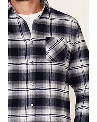 Flag & Anthem Men's Hanston Large Plaid Long Sleeve Flannel Shirt
