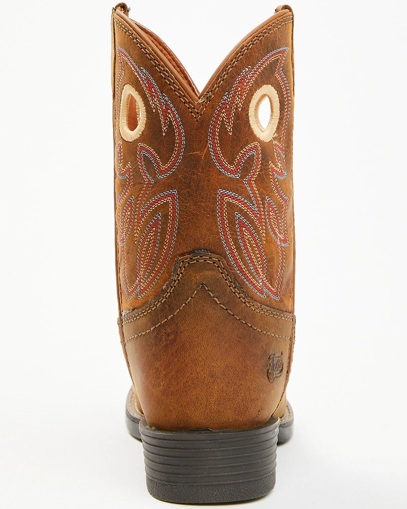 Justin Boys' Bowline Western Boots - Broad Square Toe