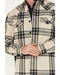 Cody James Men's Tavern Large Plaid Bonded Long Sleeve Button Down Flannel Jacket