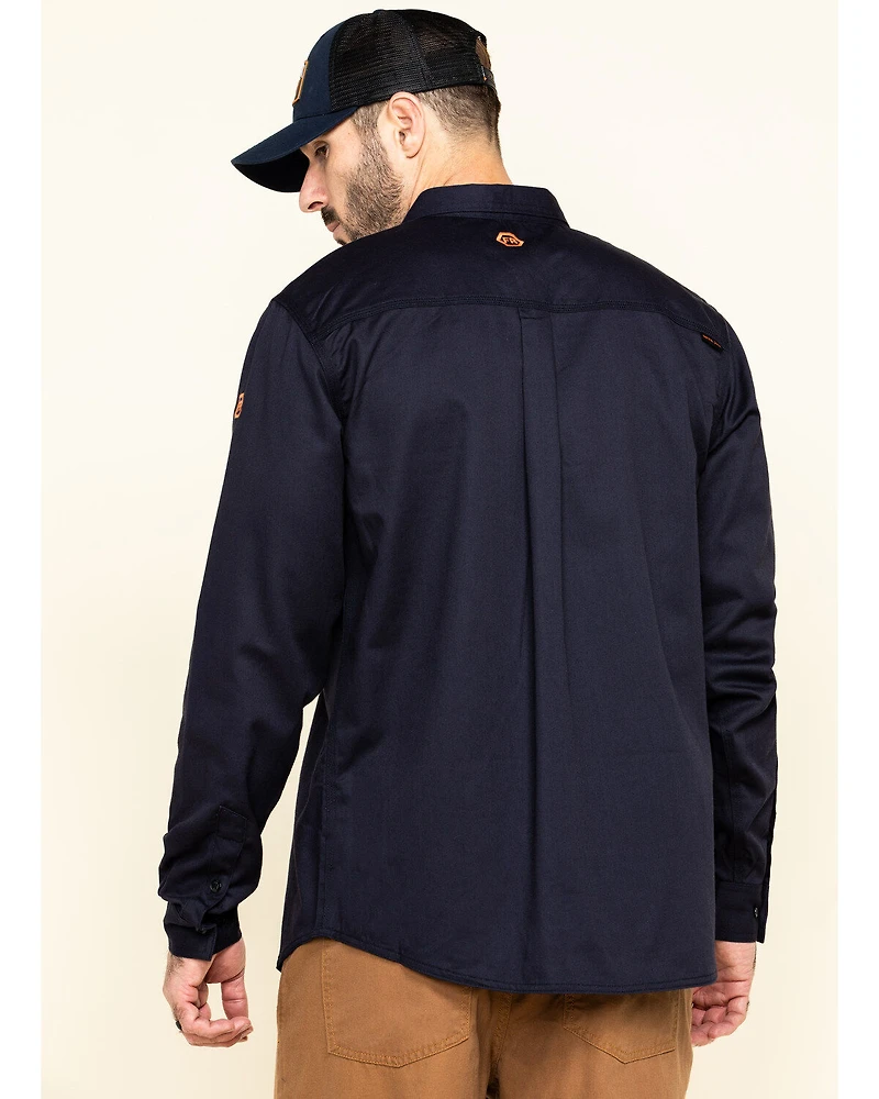 Hawx Men's FR Long Sleeve Button-Down Work Shirt - Big