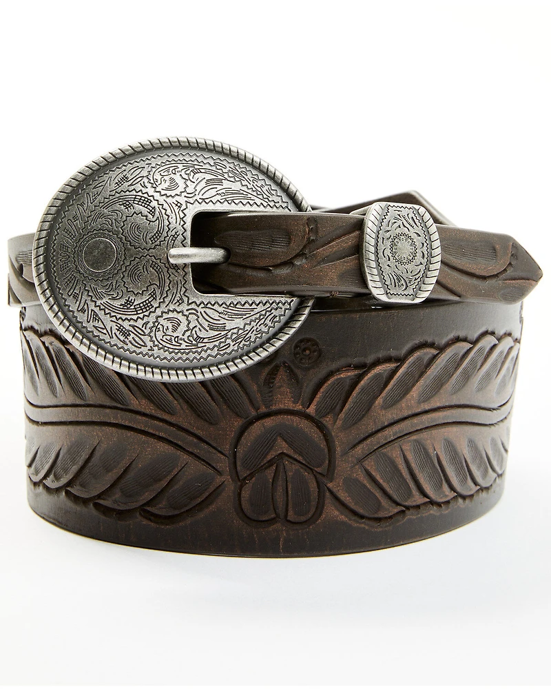 Shyanne Women's Wide Tapered Metal Keeper Belt