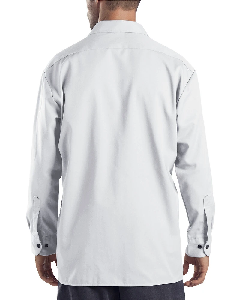 Dickies Men's Solid Twill Button Down Long Sleeve Work Shirt