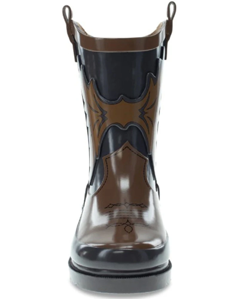 Western Chef Boys' Cowboy Rain Boots - Round Toe