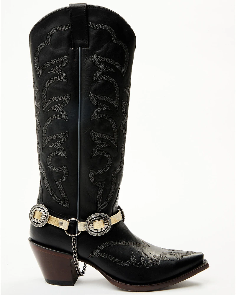 Shyanne Women's Hair-On Leather and Concho Boot Bracelet