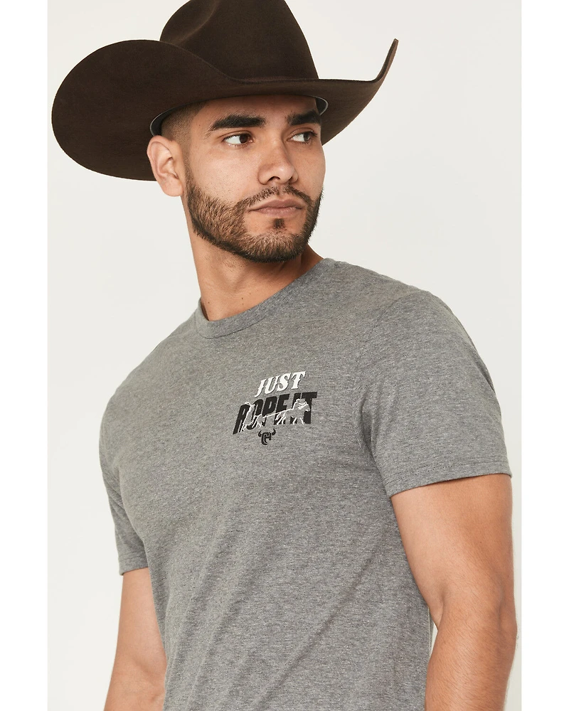 Cowboy Hardware Men's Just Rope It Short Sleeve Graphic T-Shirt