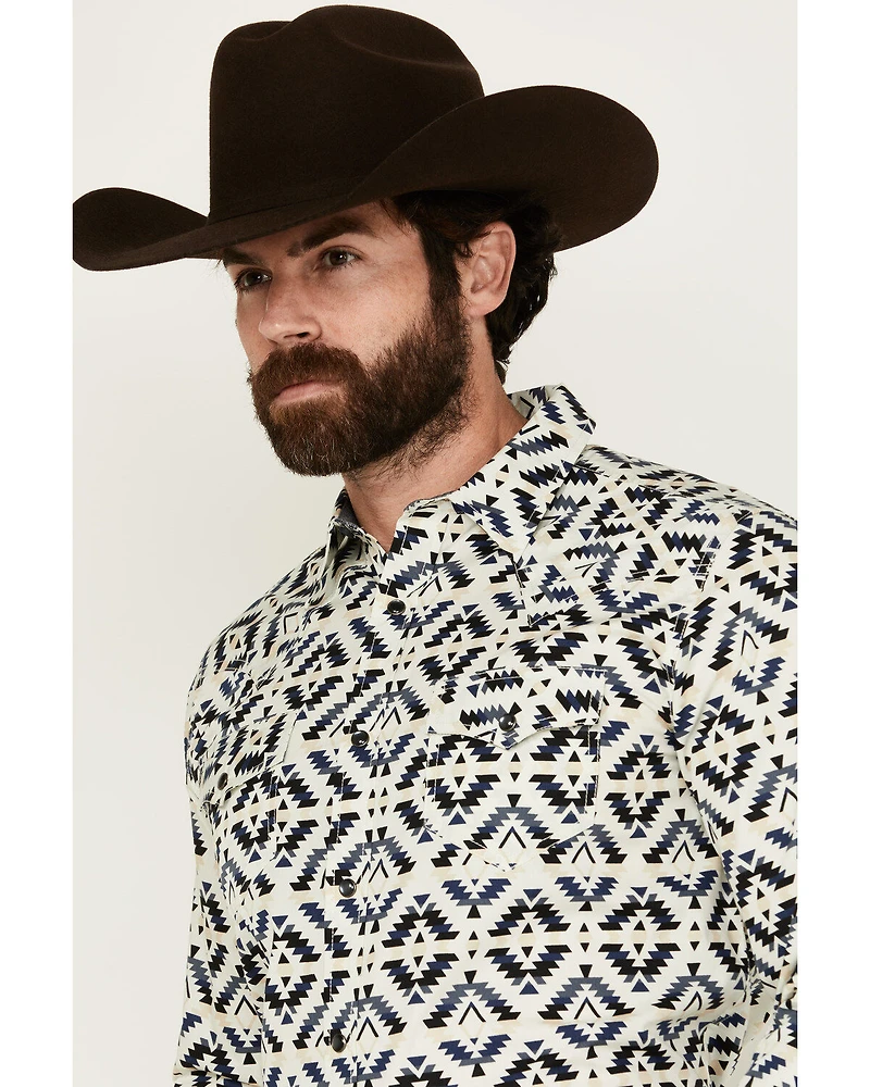 Cody James Men's Down Yonder Southwestern Print Long Sleeve Pearl Snap Western Shirt - Tall