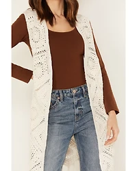 Shyanne Women's Crochet Fringe Vest