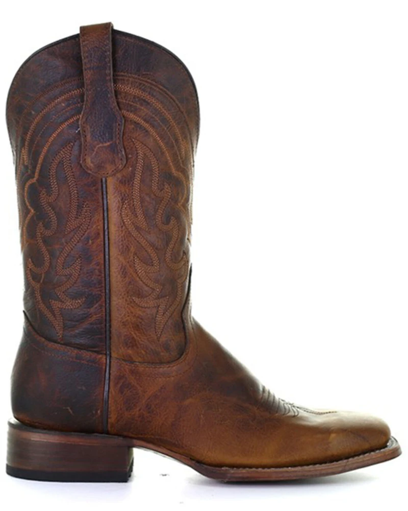 Corral Men's Embroidery Western Boots - Broad Square Toe