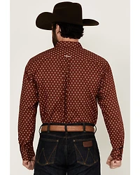 Ariat Men's Pax Geo Print Long Sleeve Button-Down Western Shirt