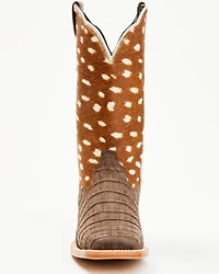 Ariat Women's Frontier Angelina Exotic Caiman Western Boots - Broad Square Toe