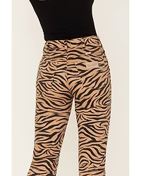 Wrangler Women's High Rise Wild West Purr Print Straight Jeans