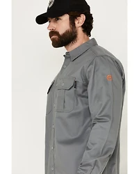 Hawx Men's FR Woven Long Sleeve Button-Down Work Shirt - Tall