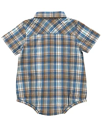 Carhartt Infant Boys' Plaid Print Onesie
