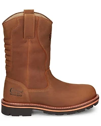Chippewa Men's Thunderstruck Blonde Pull On Waterproof Soft Work Boots - Round Toe