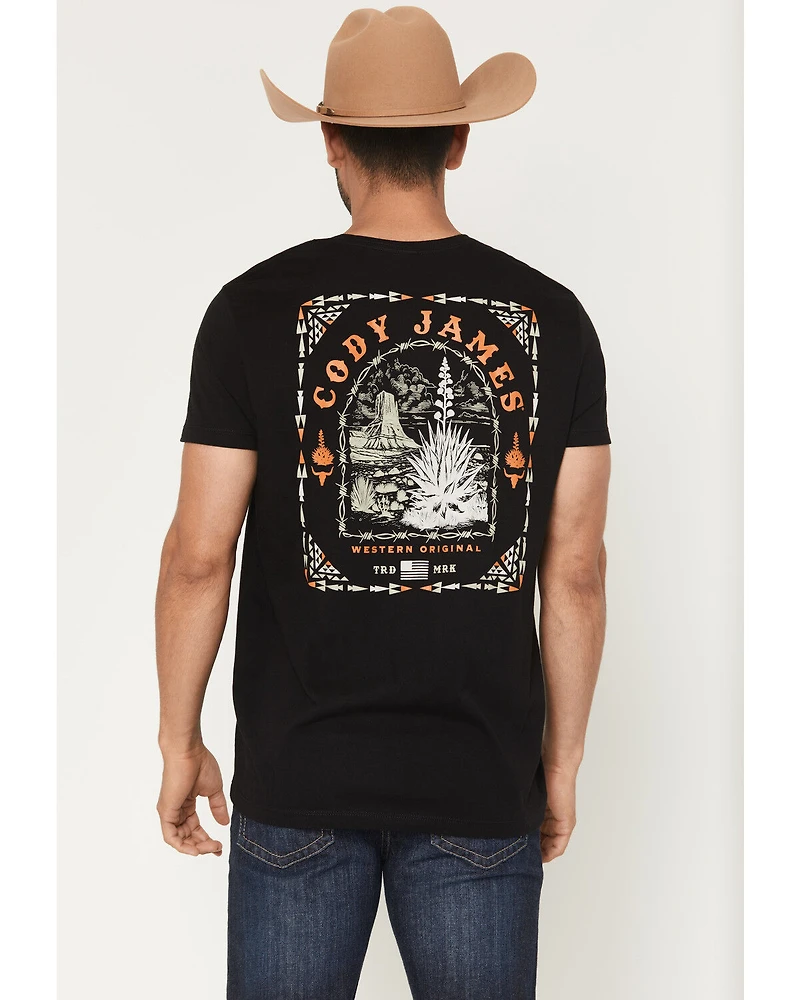 Cody James Men's Agave Desert Short Sleeve Graphic T-Shirt