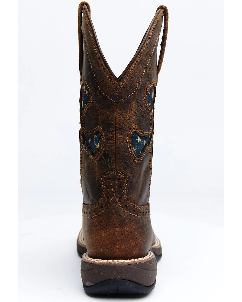 RANK 45® Women's Lite Flag Western Performance Boots - Broad Square Toe