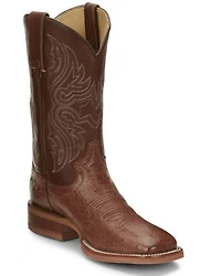 Justin Boots Women's Smooth Ostrich Western - Broad Square Toe