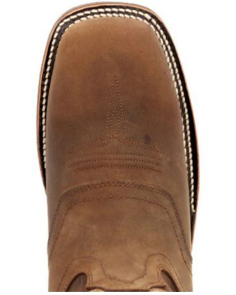 Georgia Boot Men's Carbo-Tec Waterproof Pull On Safety Western Boots - Square Toe