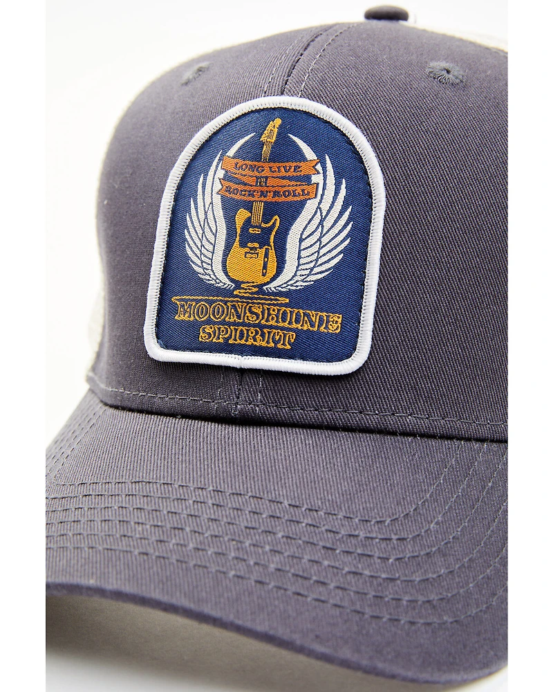 Moonshine Spirit Men's Guitar Wings Patch Mesh-Back Ball Cap