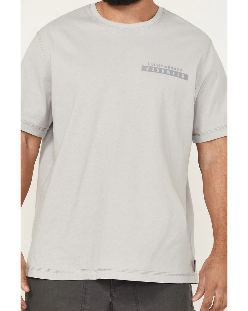 Lucky Brand Workwear Men's Core Logo Short Sleeve T-Shirt