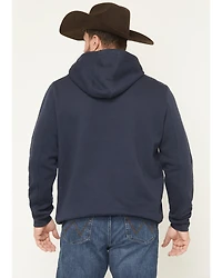 RANK 45® Men's Border Striped Print Hooded Sweatshirt