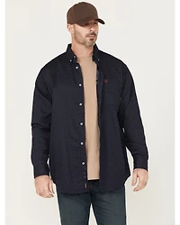 Ariat Men's FR Lever Printed Long Sleeve Button-Down Work Shirt