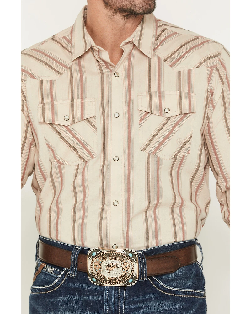 Ariat Men's Hines Retro Striped Long Sleeve Snap Western Shirt