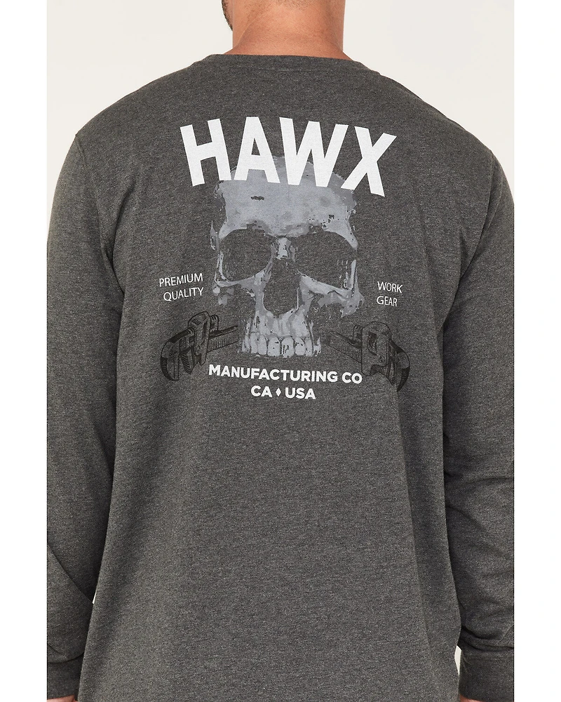 Hawx Men's Quality Goods Logo Graphic Work T-Shirt