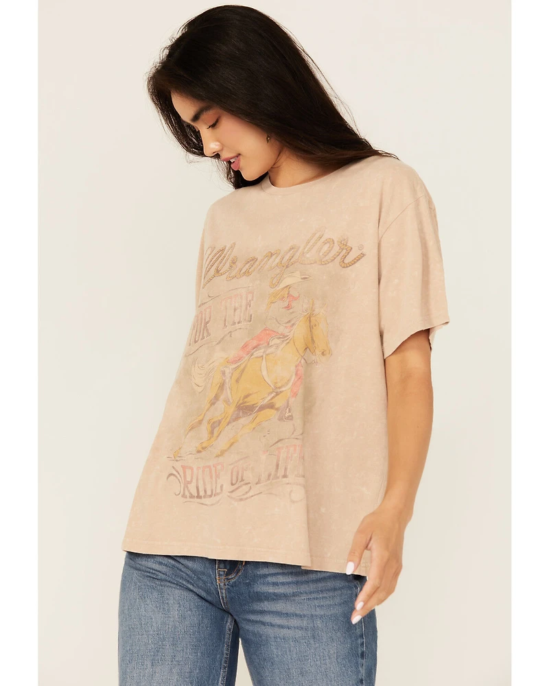 Wrangler Women's Ride Of Life Short Sleeve Graphic Tee