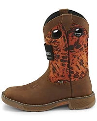 Justin Men's Stampede Rush Western Work Boots - Square Toe