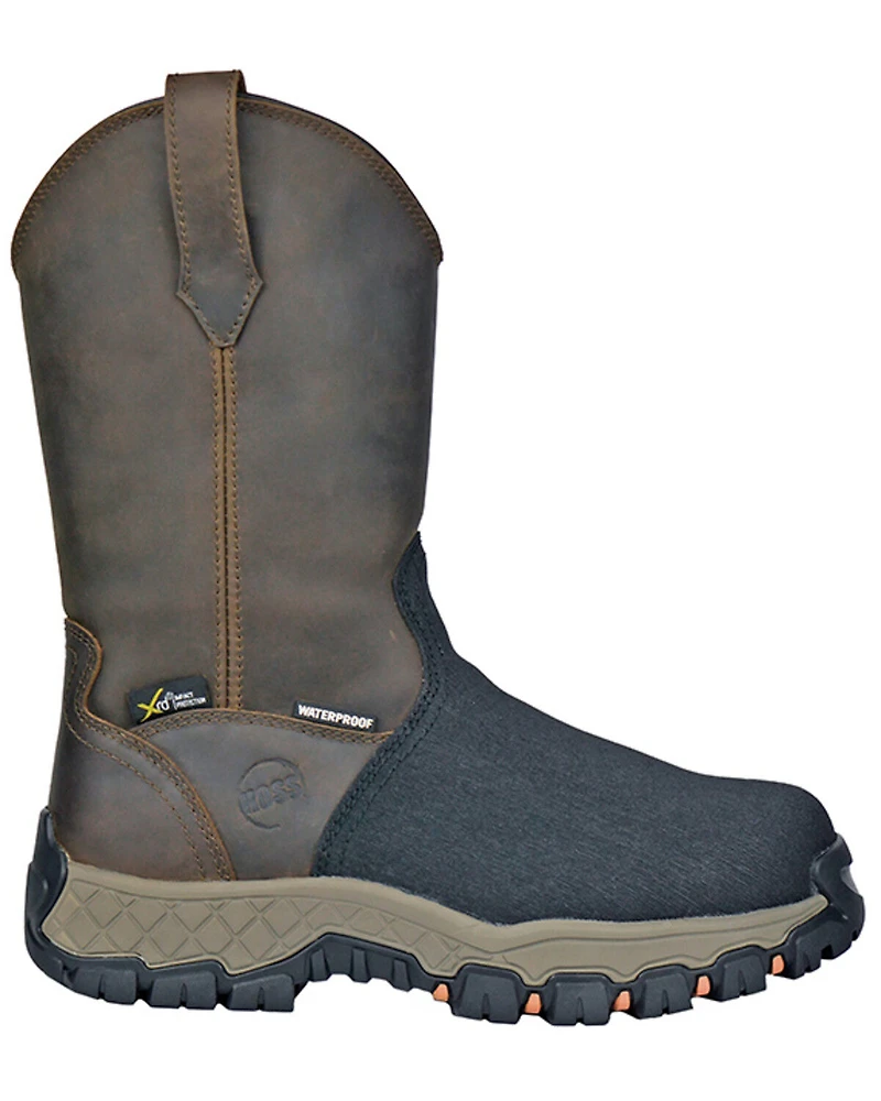 Hoss Men's 11" Recon Waterproof Metguard Wellington Work Boots - Composite Toe