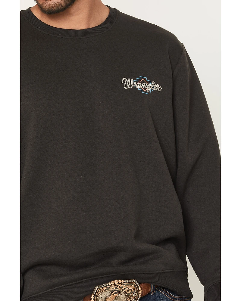 Wrangler Men's Steerhead Graphic Crewneck Sweatshirt