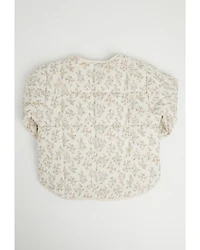 Yura Toddler Girls' Floral Print Quilted Jacket