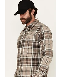 Brothers and Sons Men's Marrow Plaid Print Long Sleeve Button-Down Western Shirt