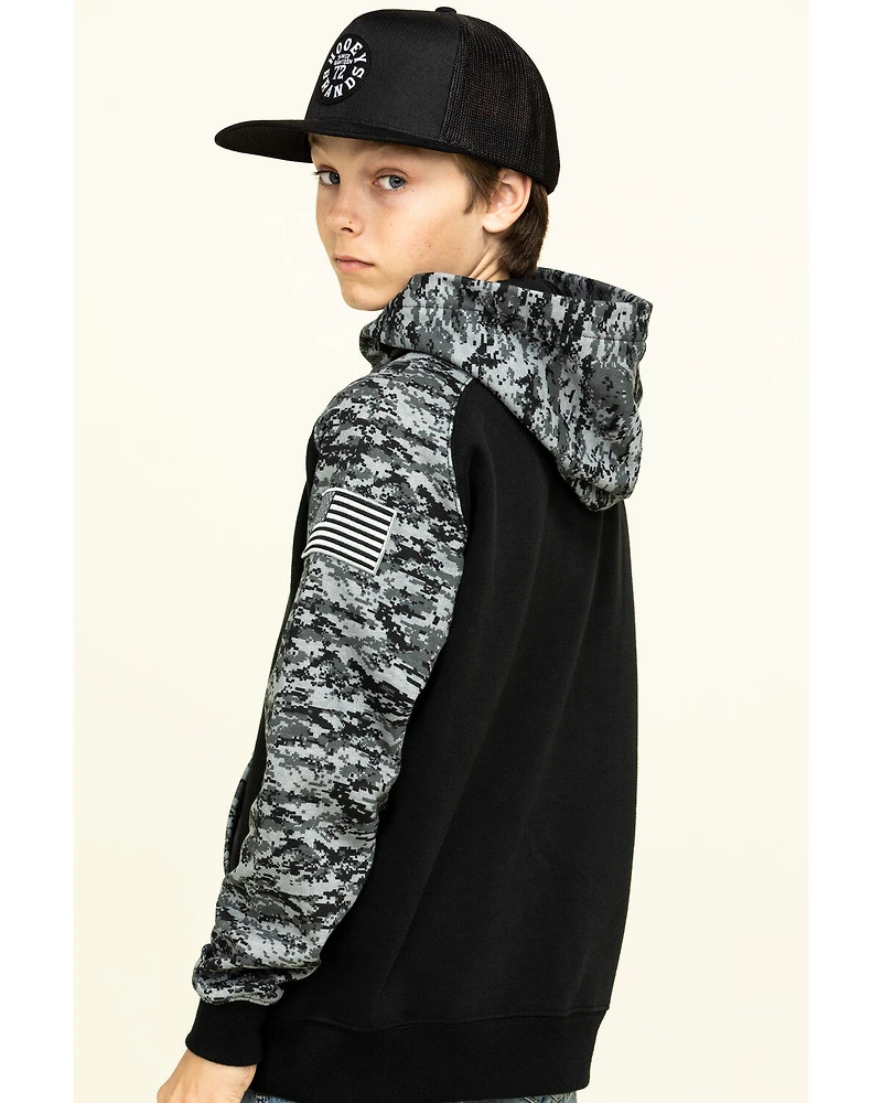 Ariat Boys' Digi Camo Patriot Hooded Sweatshirt