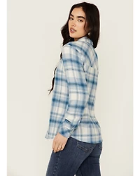 Idyllwind Women's Viola Plaid Print Long Sleeve Pearl Snap Western Shirt
