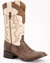 Ferrini Men's Nash Exotic Ostrich Leg Western Boots - Square Toe