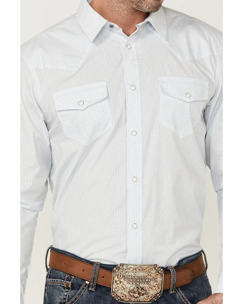 Gibson Men's Fine Vine Stripe Long Sleeve Snap Western Shirt