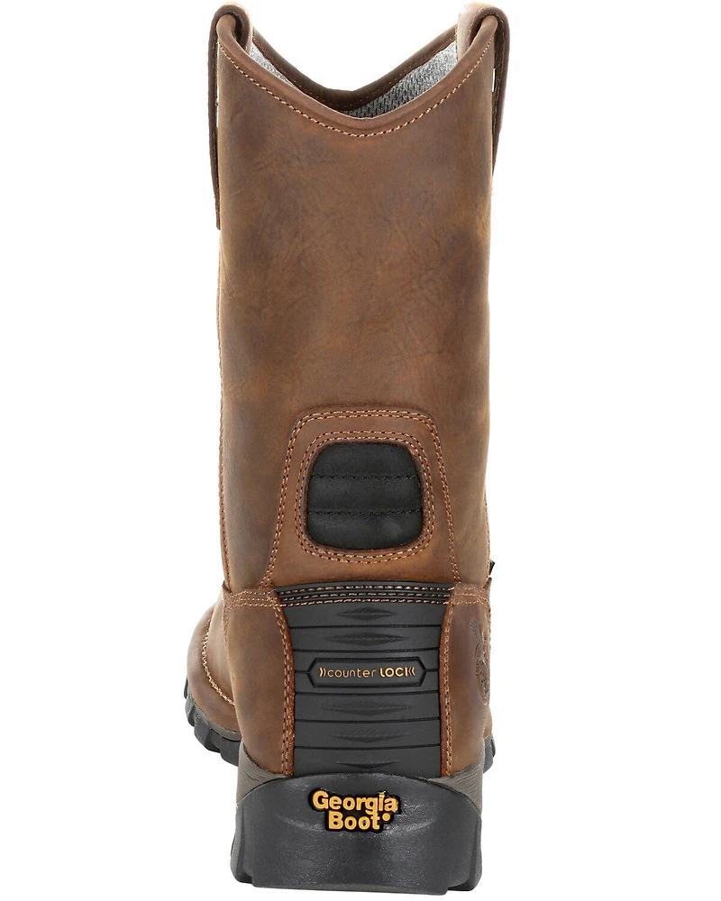 Georgia Boot Men's Eagle One Waterproof Pull On Work Boots - Soft Toe