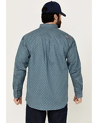 Ariat Men's FR Appalachia Geo Print Long Sleeve Button-Down Stretch Work Shirt