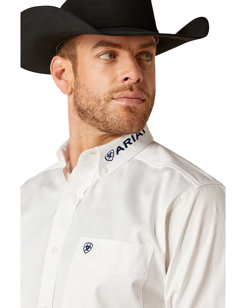 Ariat Men's Team Logo Twill Long Sleeve Button-Down Western Shirt