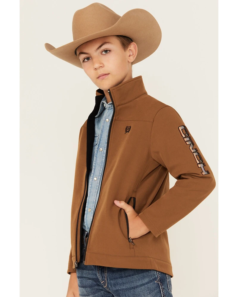 Cinch Boys' Logo Bonded Softshell Jacket