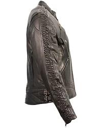 Milwaukee Leather Women's Crinkle Arm Lightweight Racer Jacket